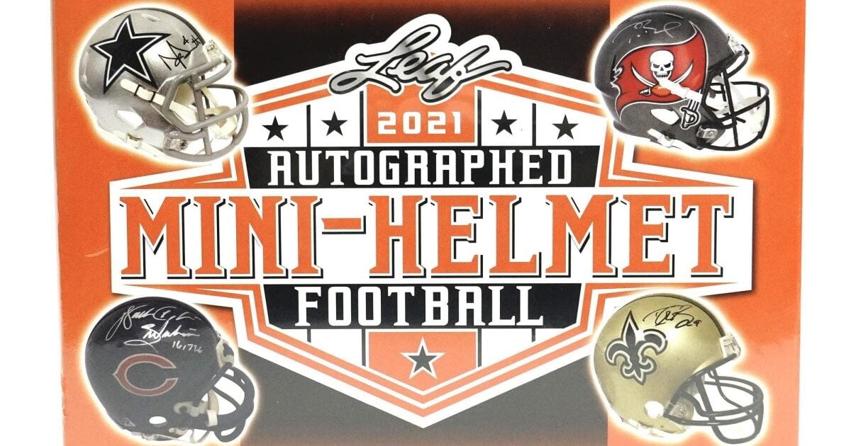 leaf autographed football helmets