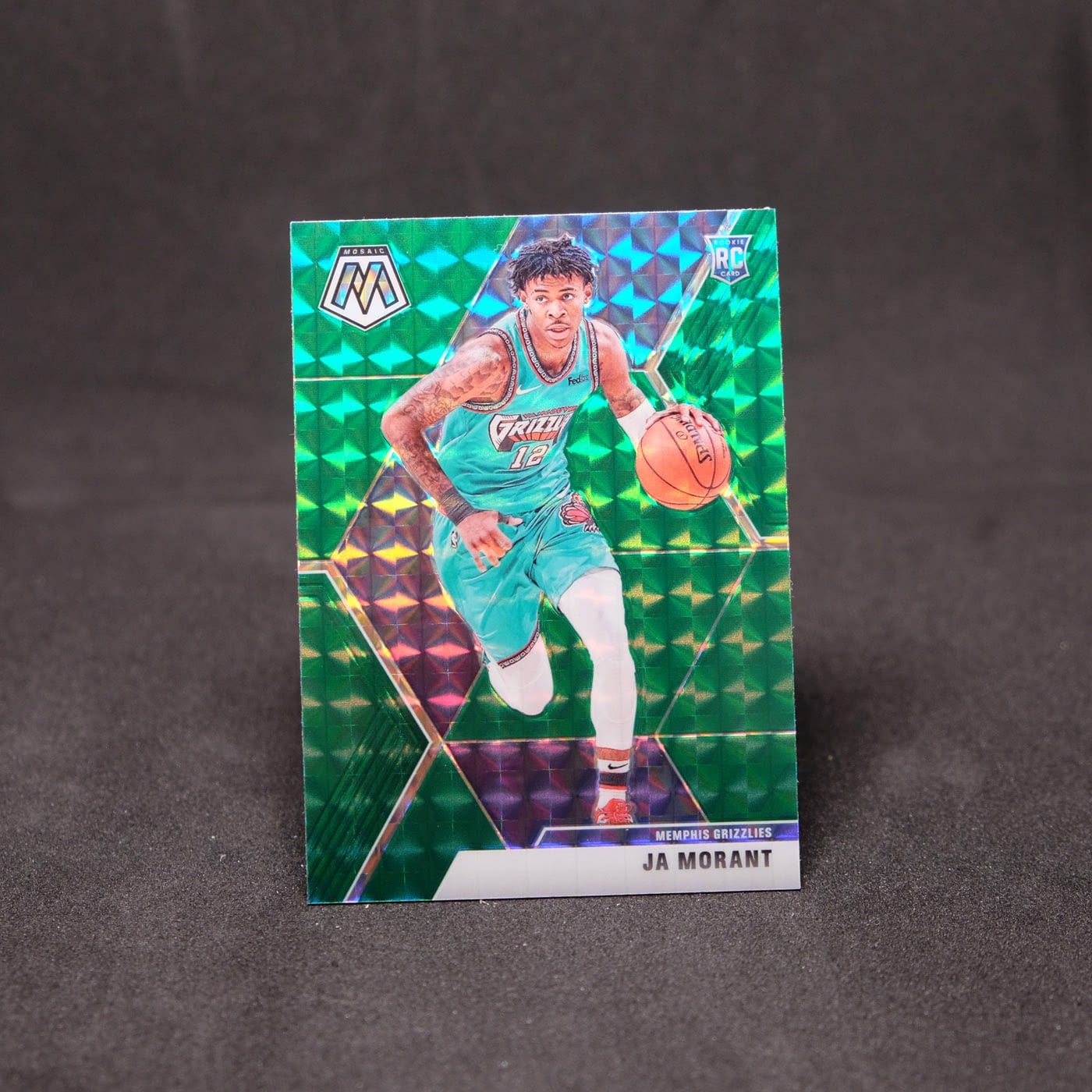 2019-20 Ja Morant Mosaic - #219 Green Mosaic Prizm Rookie Card - And 1 ...