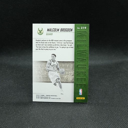 Malcolm Brogdon Threads Leather Rookie Card (2)